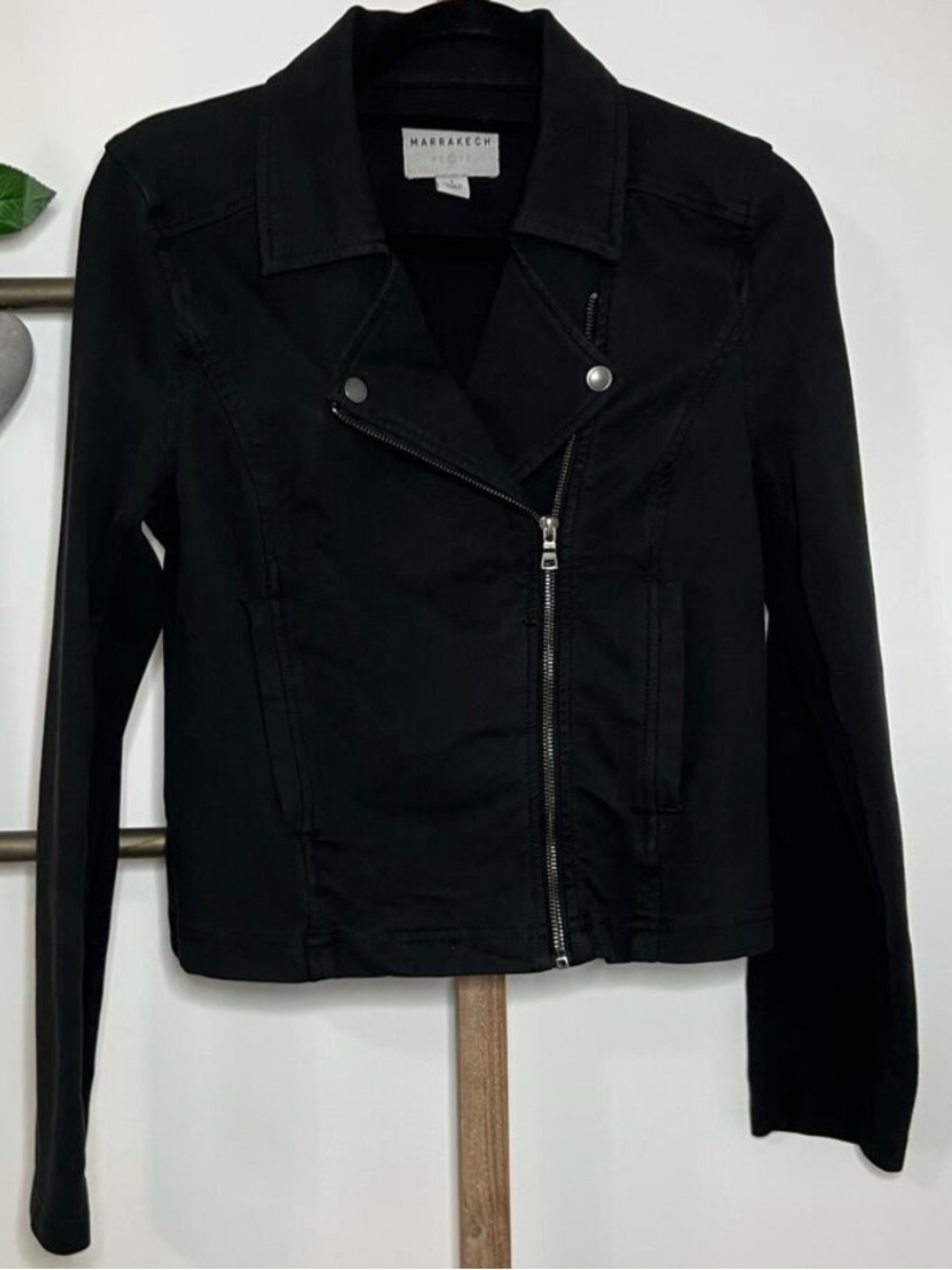 Marrakech Lightweight Black Full Zip Jacket Blazer Size Small